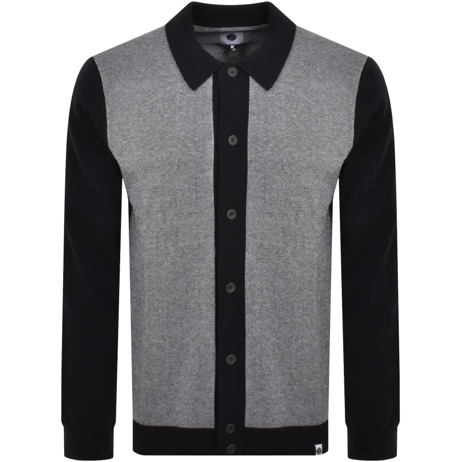 Pretty Green Roxy Knit Polo Jumper Black Mainline Menswear Australia